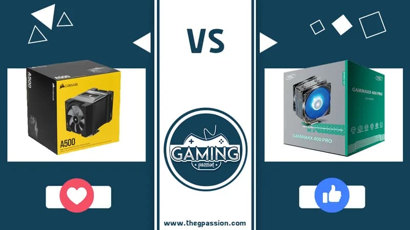 مقارنة Corsair A500 ضد DeepCool 400 Pro: أيهما أفضل لجهازك