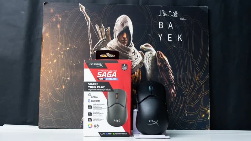 مراجعة ماوس HyperX Pulsefire Saga pro Wireless