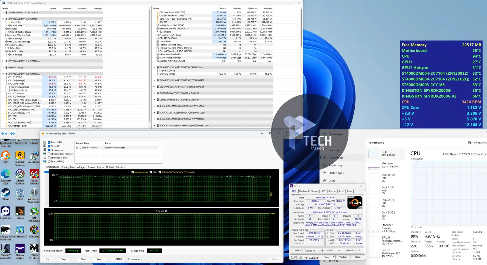 5GHz مع فولتية 1.300v (2)