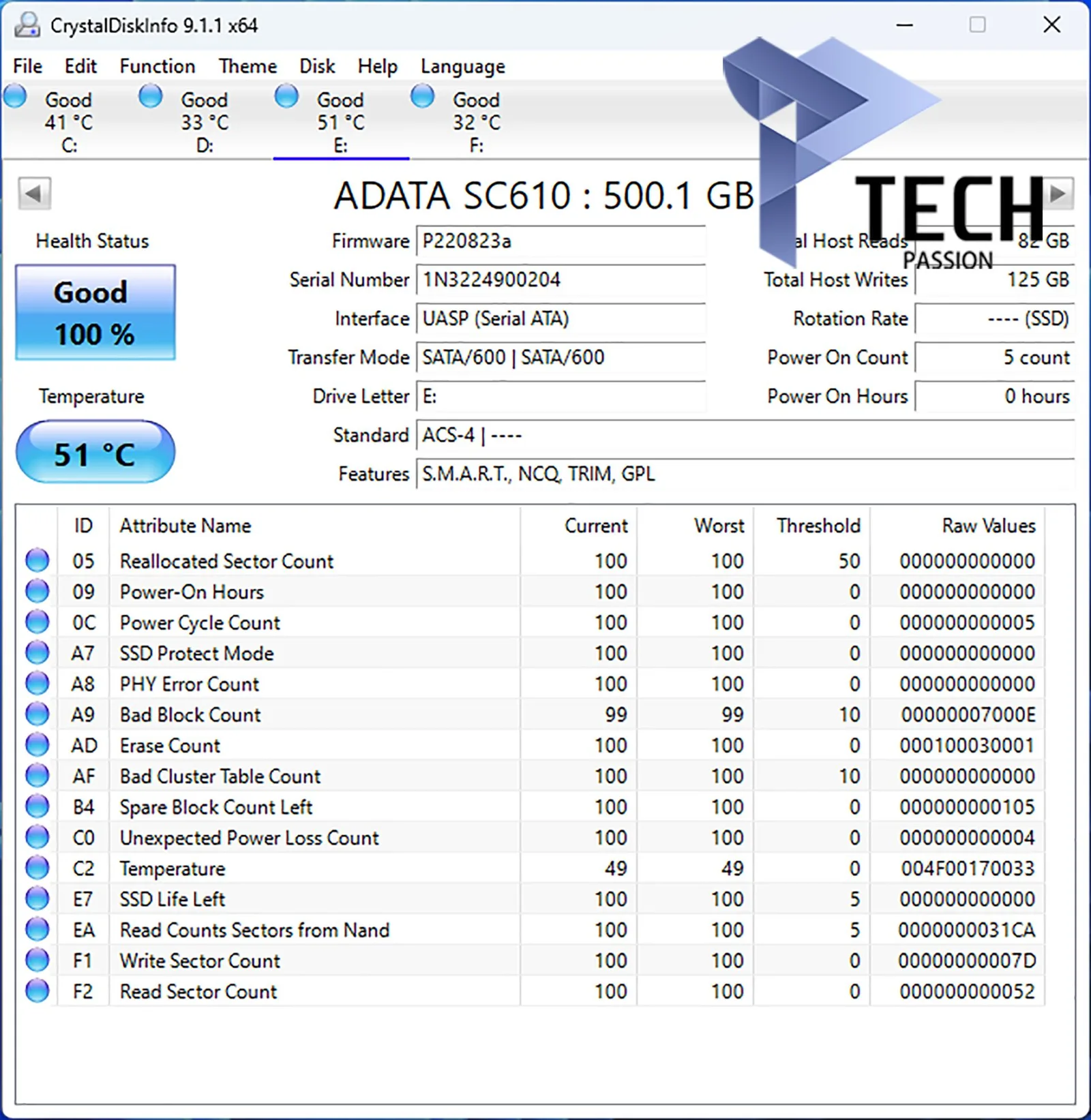 برنامج Crystal Disk Info
