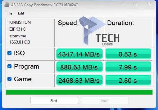 الجزء الثاني: As SSD Copy