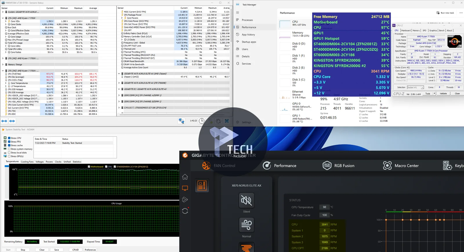 5GHz مع فولتية 1.300v