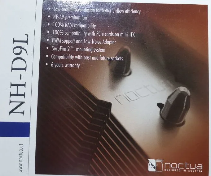 شكل علبة مبرد Noctua NH-D9L من الأعلى