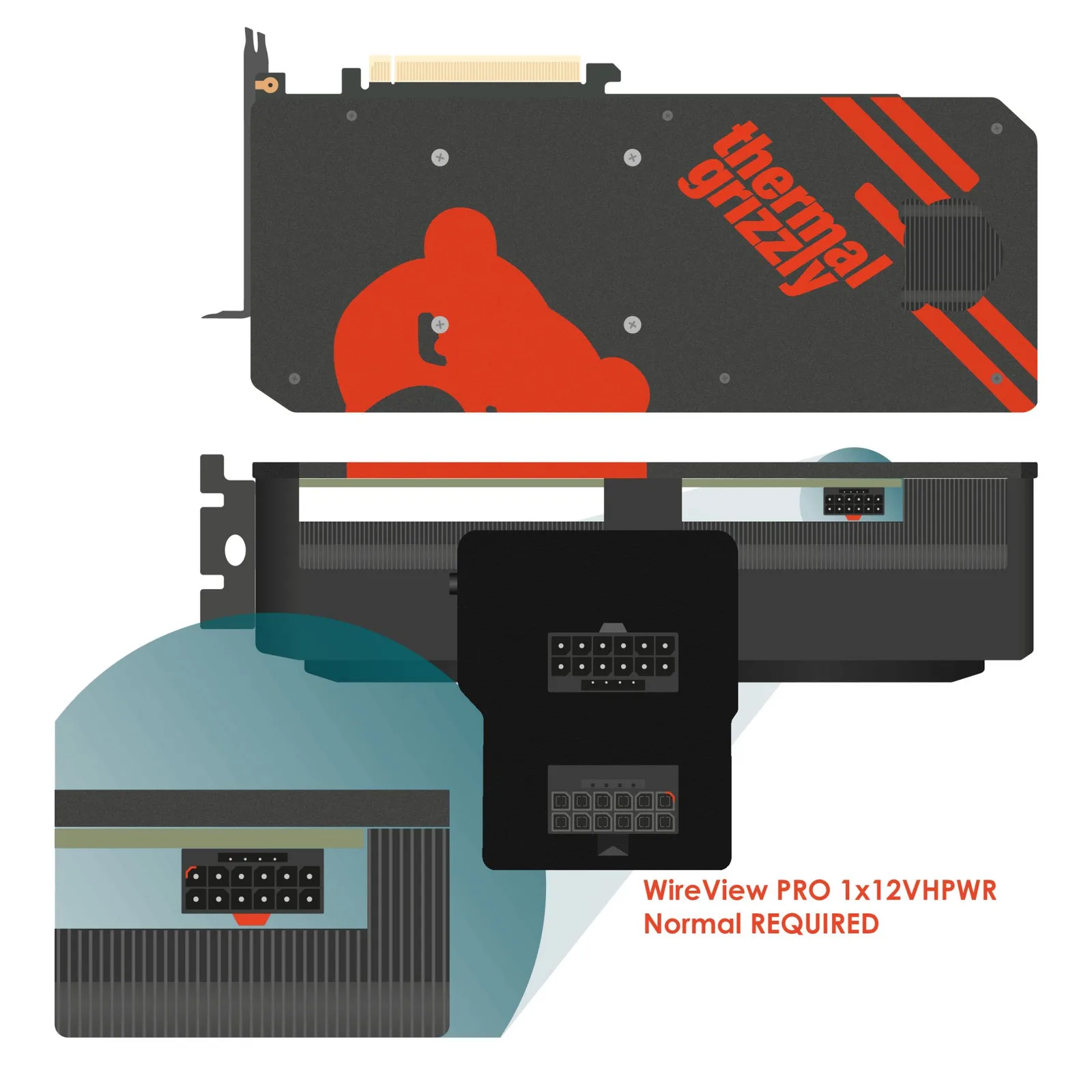 كيفية تركيب WireView GPU PRO 12 PIN normal.