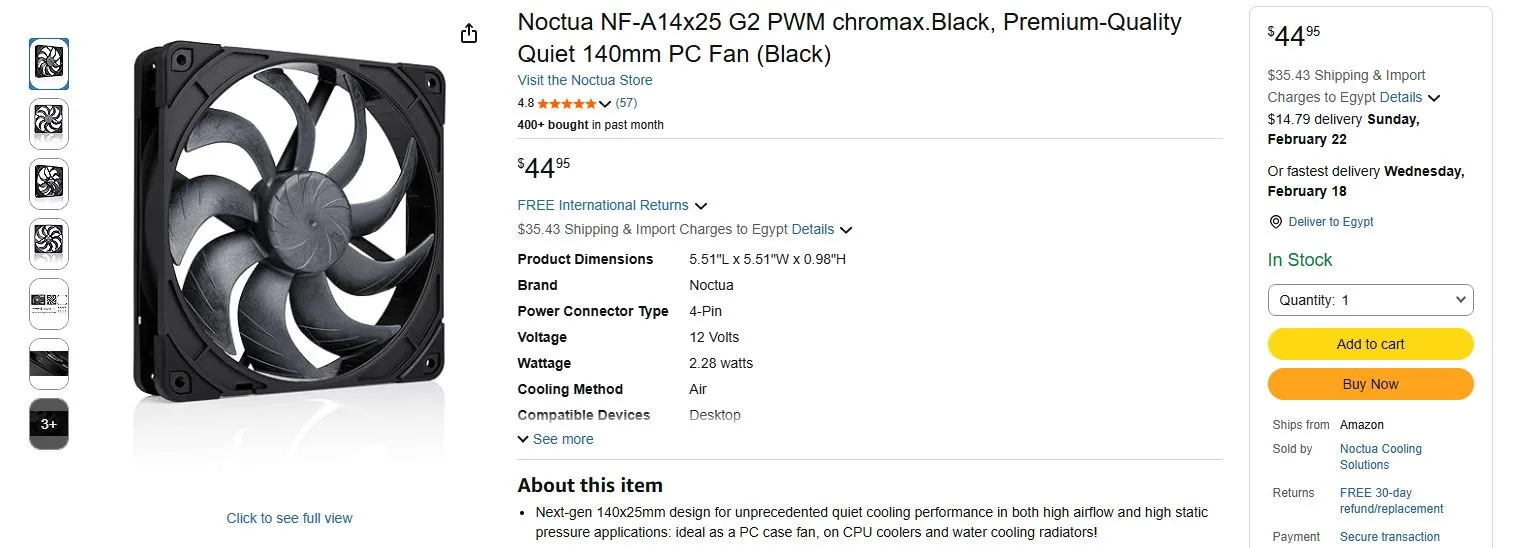مراجعة مراوح NF-A14x25 G2 PWM Chromax Black