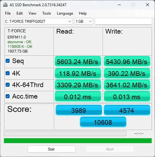 مراجعة وحدة التخزين T-Force A440 Lite