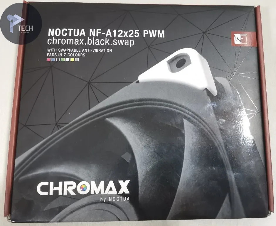 علبة مراوح من الأمام Noctua NF-A12x25 Chromax