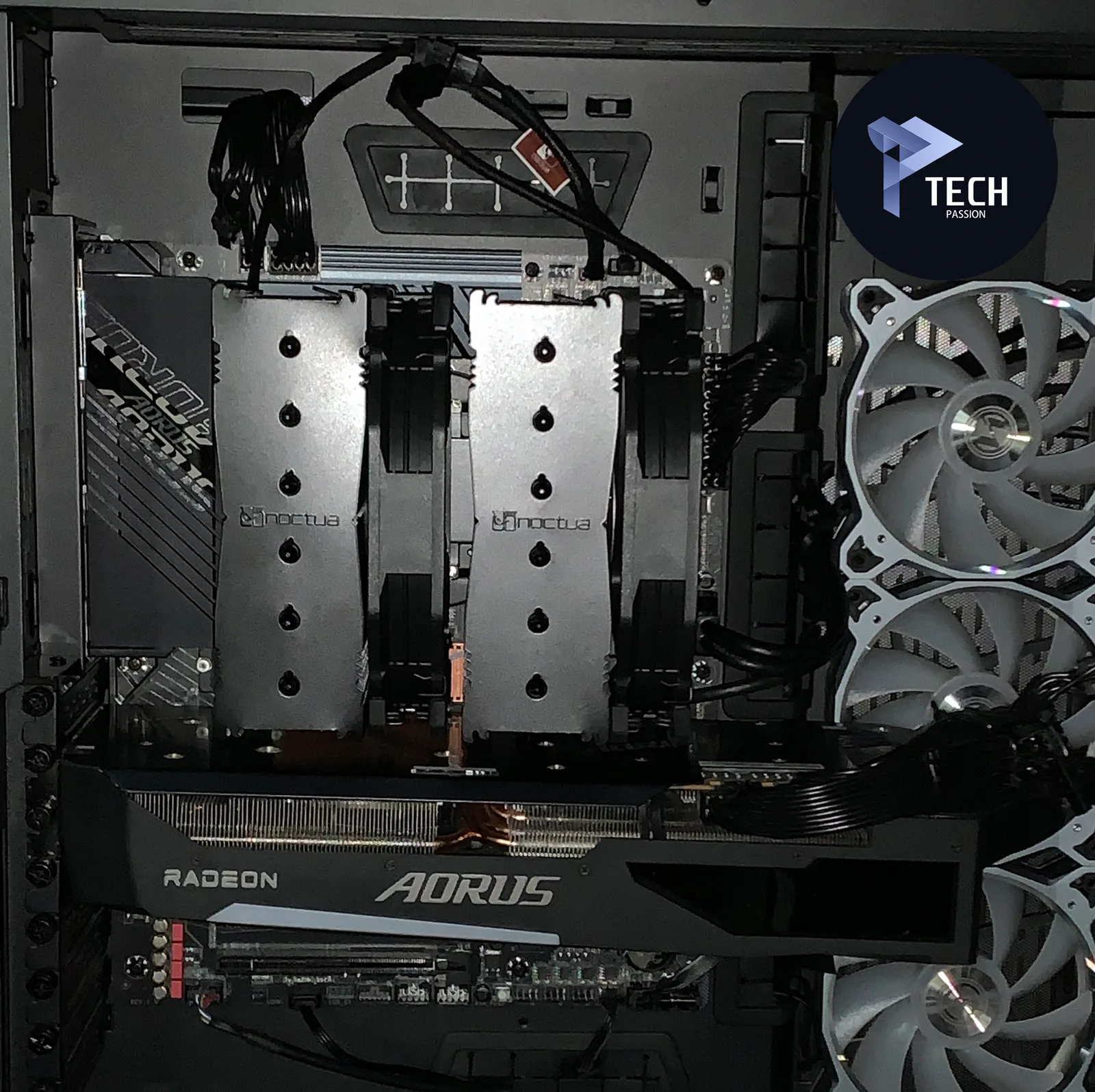 صورة مبرد Noctua NH-D15 Chromax Black بعد التركيب
