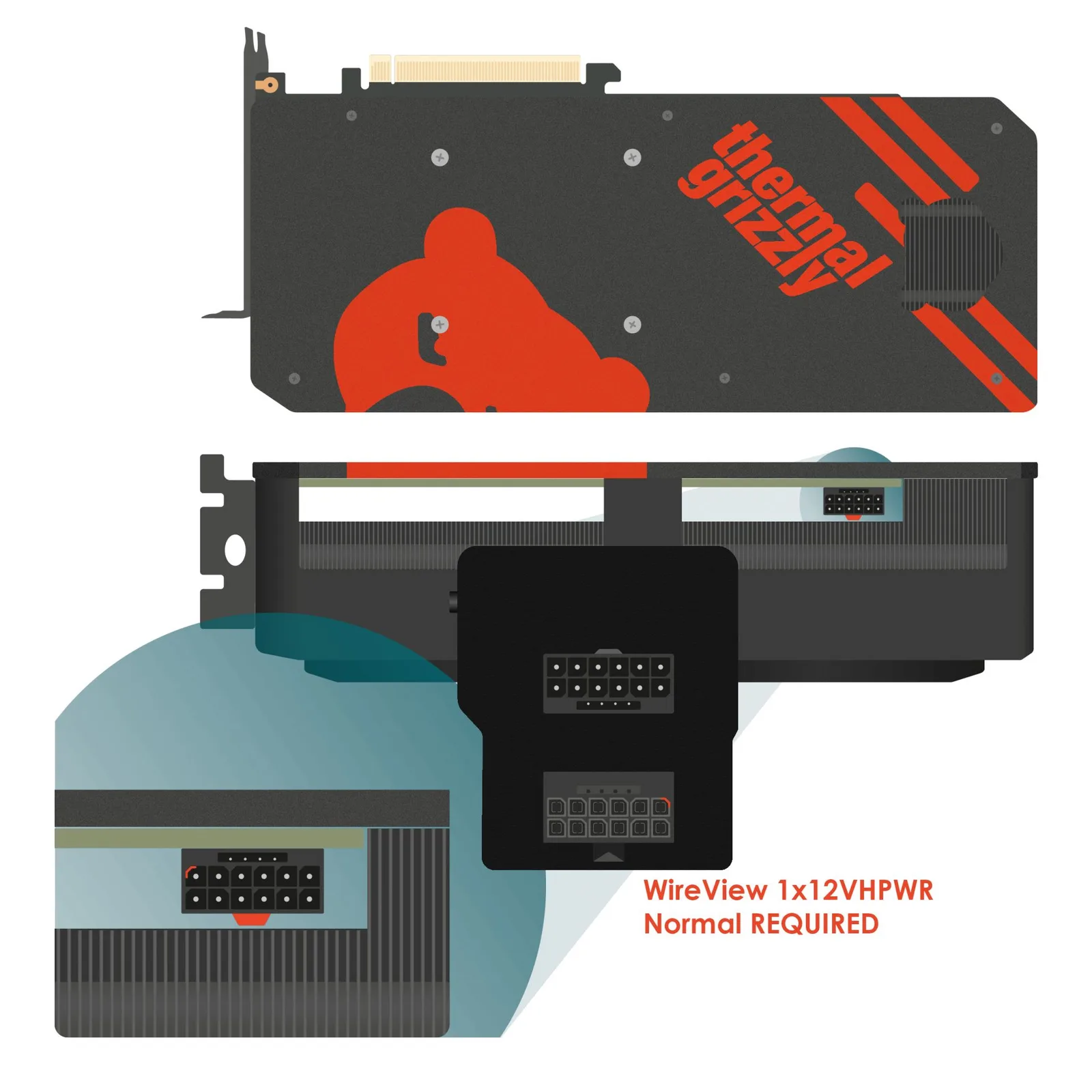 كيفية تركيب WireView GPU 12 PIN normal.