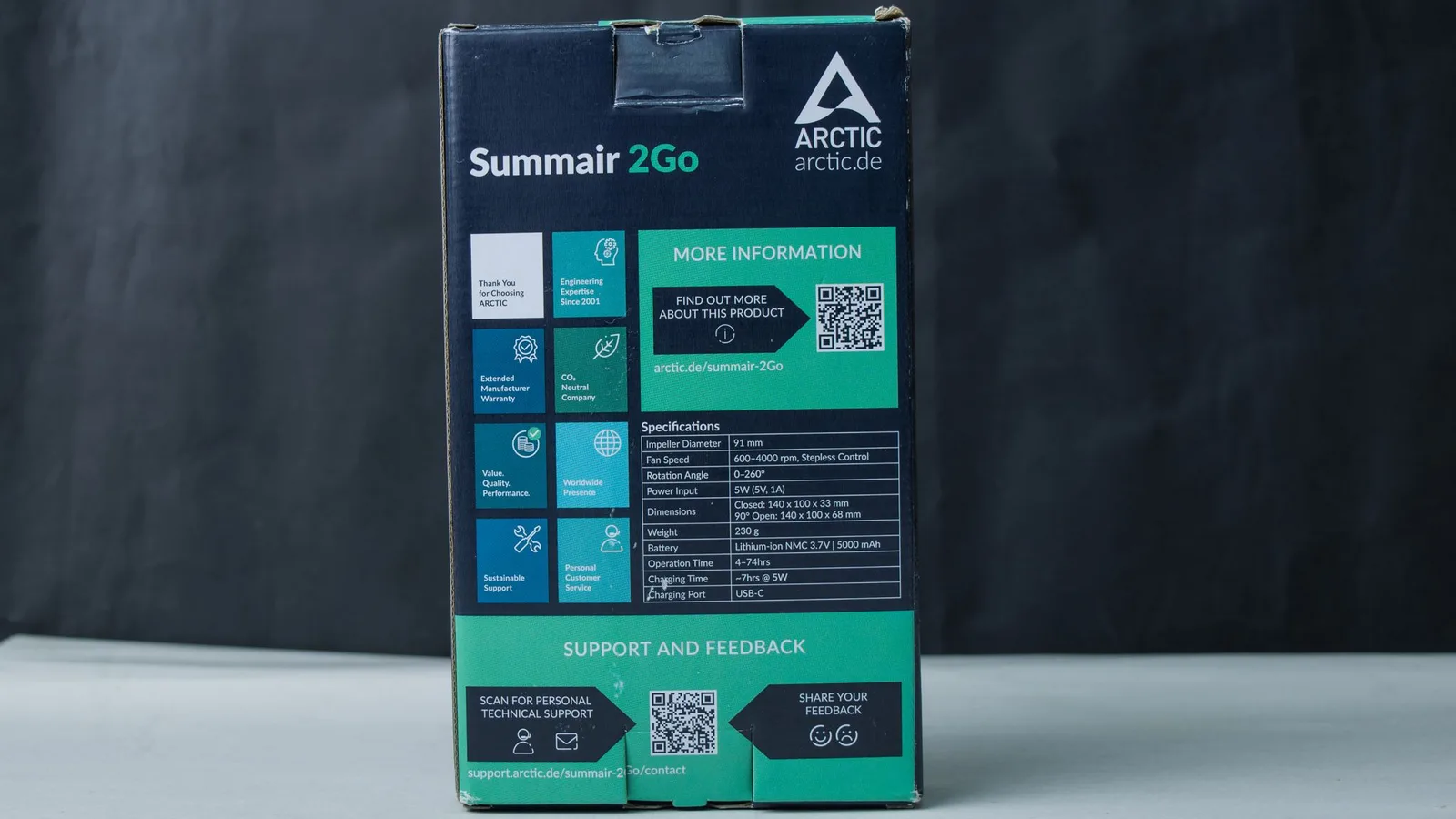 مراجعة المروحة المحمولة Arctic Summair 2Go