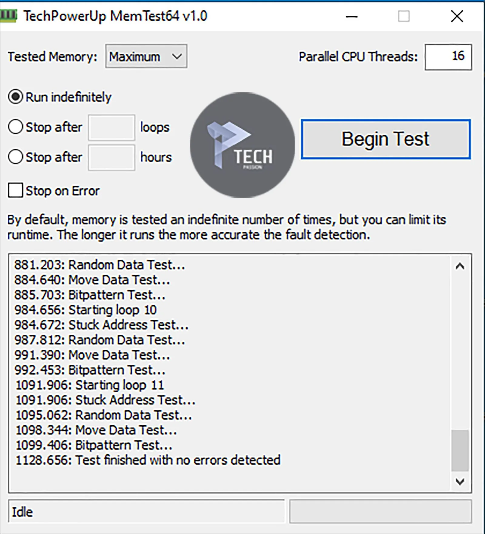اختبار 4266MHz بـ برنامج MemTest64