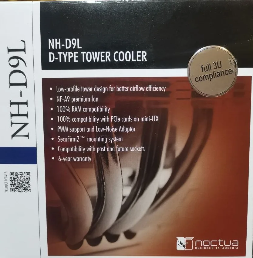 شكل علبة مبرد Noctua NH-D9L من الأمام