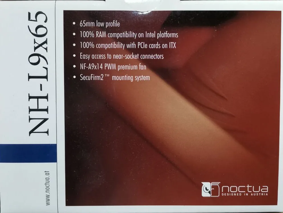 شكل علبة مبرد Noctua NH-L9x65 من الأعلى