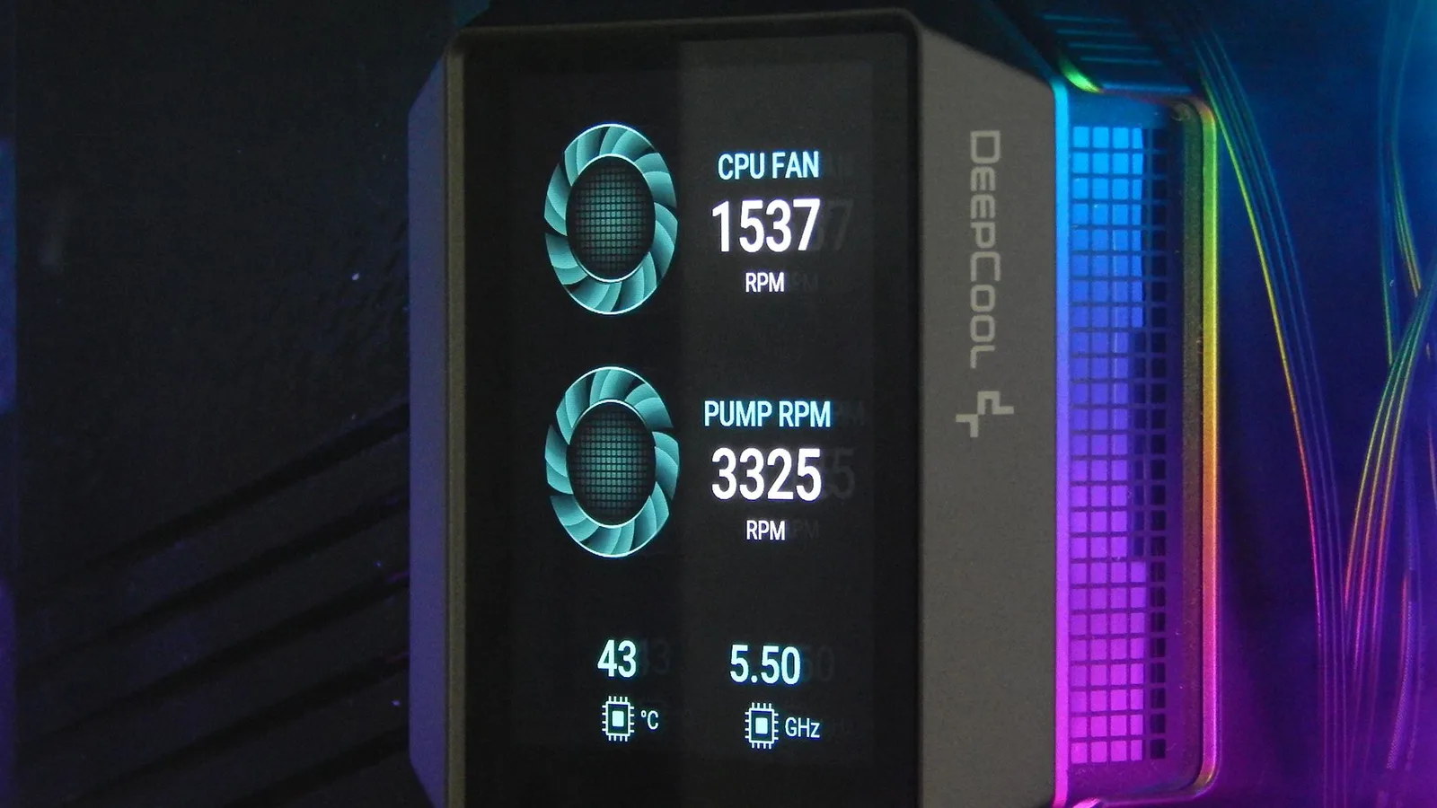 CPU FAN + PUMP RPM