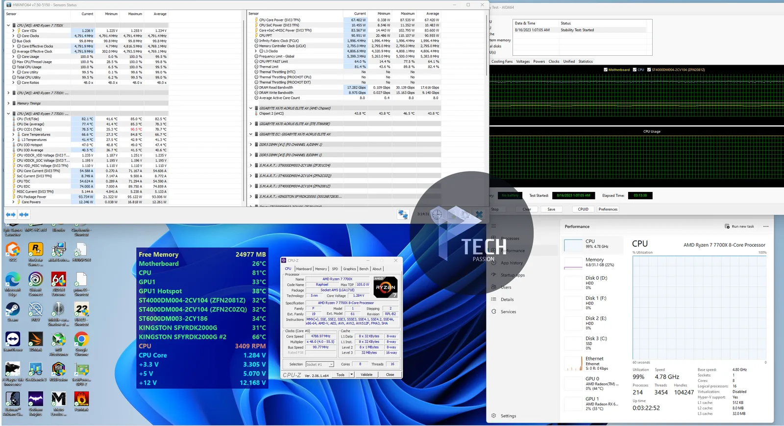 4.8GHz مع فولتية 1.240v