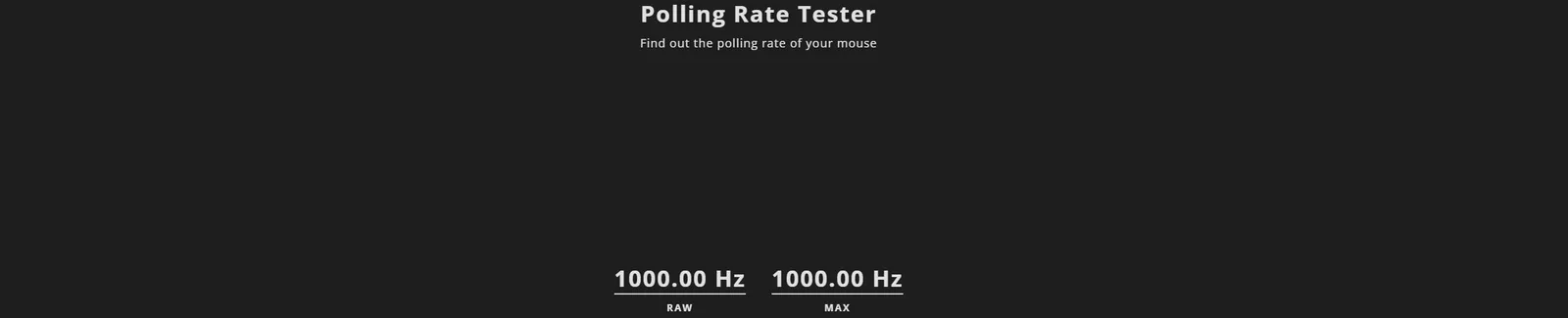 مع قياس Polling Rate عند 2KHz